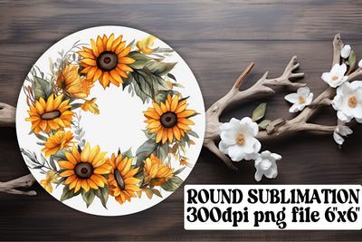 Spring Watercolor Wreath Keychain Sublimation afrosvg 