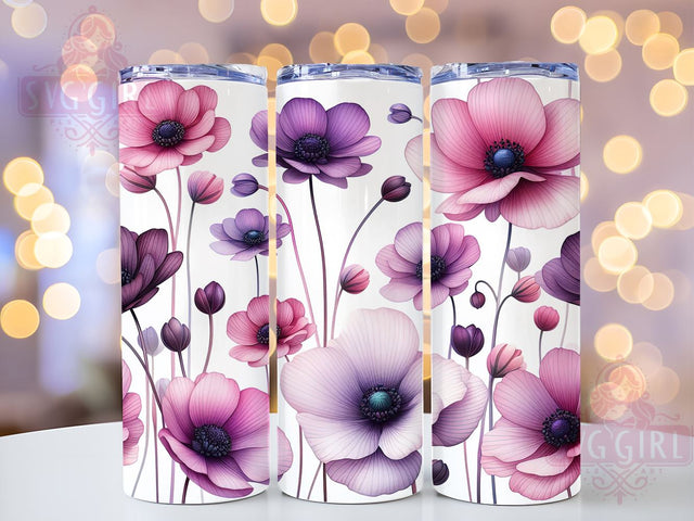 Spring Wildflower 20oz Tumbler Wrap Sublimation Design, Straight Tapered Tumbler Wrap, Flowers Tumbler Png, Instant Digital Download Sublimation SvggirlplusArt 