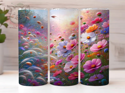Spring Wildflower Floral 20oz Tumbler, Floral Cup Wrap, Seasonal Flower Design, Sublimation Tumbler Wrap, 20Oz Tumbler Design, Artistic Wildflower Cup, Stylish Spring Floral Wrap Sublimation Lara' s Designs 