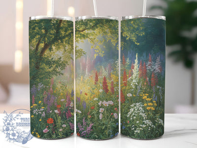 Spring Wildflower Meadow Tumbler, Spring Wildflower Tumbler, Stylish 20oz Wrap, Sublimation Design, Trendy Gift Idea, Rustic Meadow Wrap, Botanical Spring Tumbler Sublimation ToriDesigns 