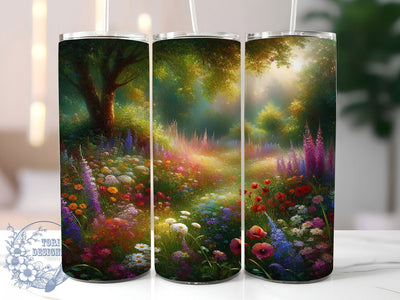 Spring Wildflower Meadow Tumbler, Spring Wildflower Tumbler, Stylish 20oz Wrap, Sublimation Design, Trendy Gift Idea, Rustic Meadow Wrap, Botanical Spring Tumbler Sublimation ToriDesigns 