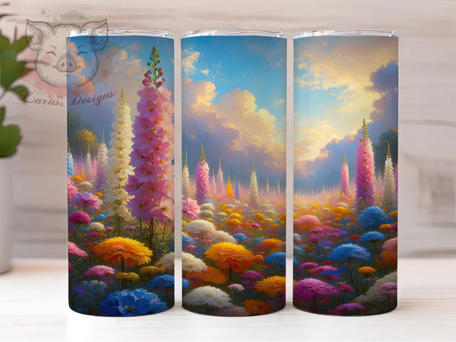 Spring Wildflower Meadow Tumbler, Wildflower Pattern Cup, Garden Lover Gift, Flower Field Design, Colorful Bloom Pattern, Meadow Flower Art, Spring Garden Gift Sublimation Lara' s Designs 