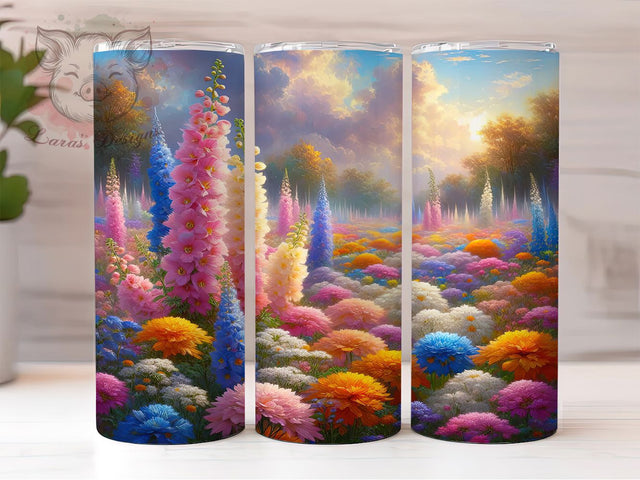 Spring Wildflower Meadow Tumbler, Wildflower Pattern Cup, Garden Lover Gift, Flower Field Design, Colorful Bloom Pattern, Meadow Flower Art, Spring Garden Gift Sublimation Lara' s Designs 