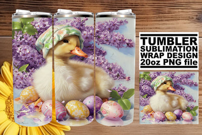 Spring Wildlife Tumbler Wrap Joyful Bliss Sublimation afrosvg 