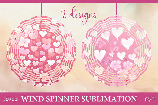 Spring Wind Spinner Sublimation Design. Wind Spinner PNG Sublimation Olga Terlyanskaya 