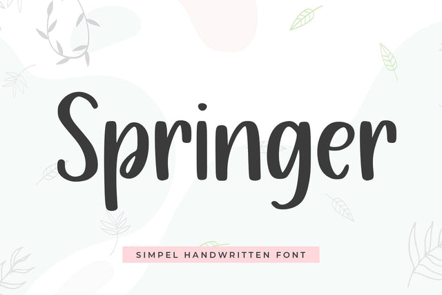 Springer Font Abo Daniel Studio 
