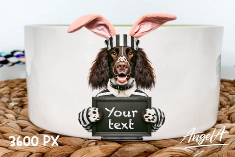Springer spaniel / funny dog clipart / Easter dog clipart Sublimation Angelina Semenova 