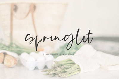 Springlet Script Font Beck McCormick 
