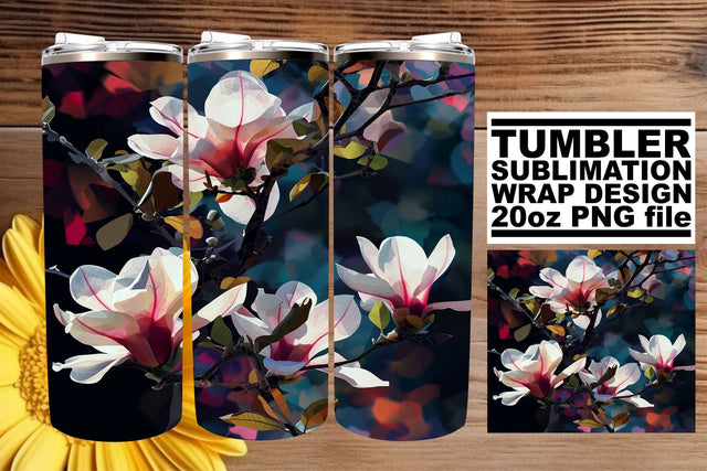 Spring's Serenity Tumbler Wrap - Sublimation 20oz Sublimation afrosvg 
