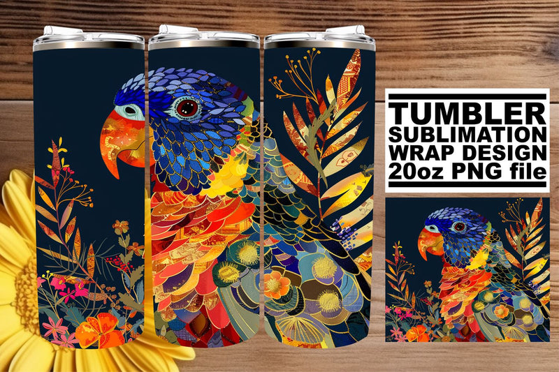 Springtime Bird Haven Tumbler Sublimation - 20oz Sublimation afrosvg 