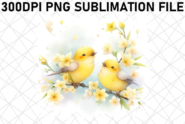 Springtime Bird Sublimation: A Joyful Experience Sublimation afrosvg 