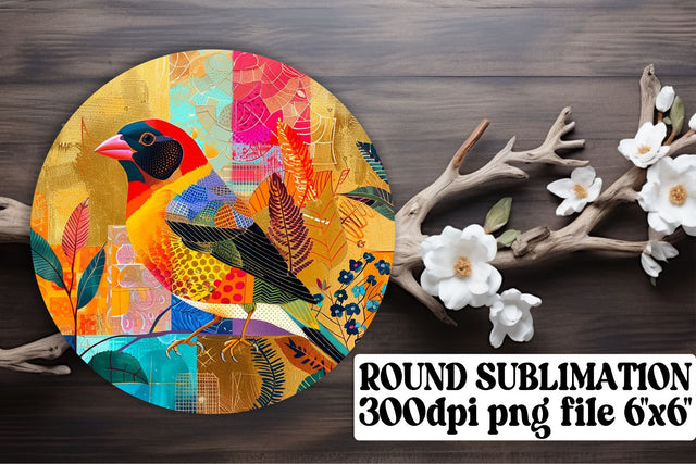 Springtime Bird Sublimation Ornaments Pack Sublimation afrosvg 