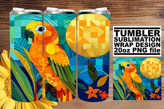 Springtime Birdsong Symphony Tumbler Sublimation - 20oz Sublimation afrosvg 