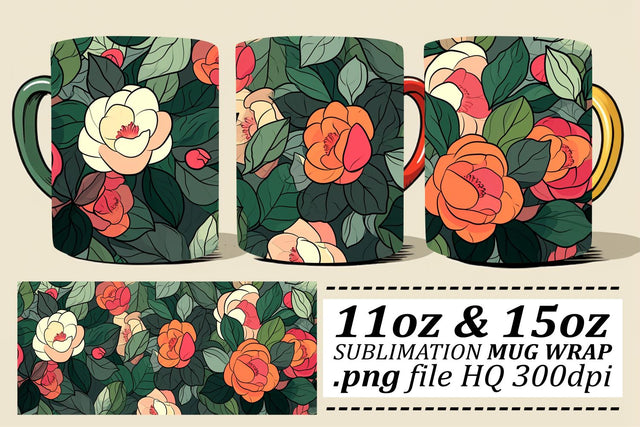 Springtime Bloom Extravaganza Mug Sublimation Sublimation afrosvg 