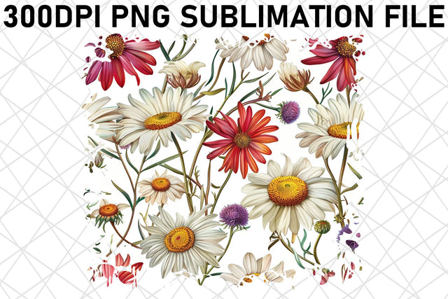 Springtime Bouquet Sublimation Art, Blossom Burst PNG Design, Blooming Delight, Floral Fantasy Sublimation afrosvg 