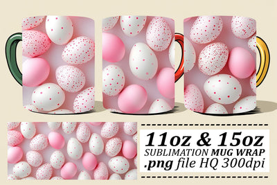 Springtime Celebration Mugs | Easter Sublimation 11oz 15oz Sublimation afrosvg 