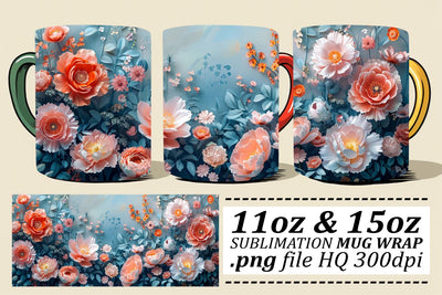 Springtime Charm Cup Wrap - Vibrant Sublimation Joy Sublimation afrosvg 