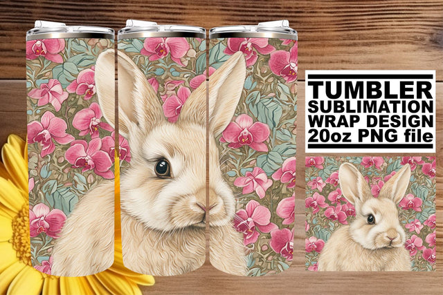 Springtime Charm Tumbler Wrap - Farm & Floral Sublimation afrosvg 