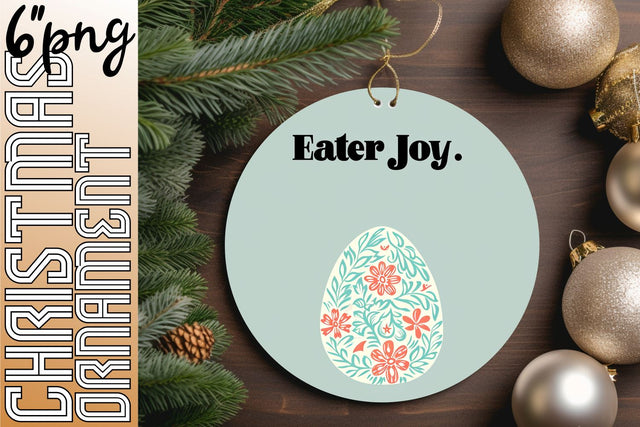 Springtime Easter Round Ornaments - Sublimation Assortment Sublimation afrosvg 