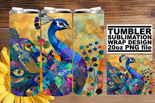 Springtime Feather Fantasy Tumbler Sublimation - 20oz Sublimation afrosvg 