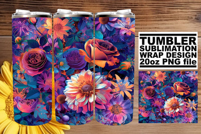 Springtime Floral Bliss: Wrap in the bliss of spring florals Sublimation afrosvg 