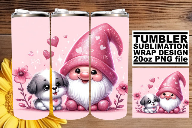 Springtime Gnome Love Design Sublimation afrosvg 