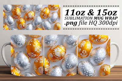 Springtime Joy Mug Wraps | Easter Sublimation 11oz 15oz Sublimation afrosvg 