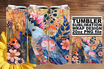 Springtime Serenade Tumbler Wrap - 20oz Sublimation Sublimation afrosvg 