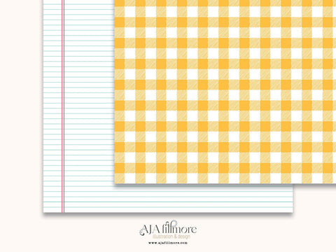 Springtime Whimsy - Butterfly & Floral Digital Scrapbook Paper SVG Aja Nicole Designs 