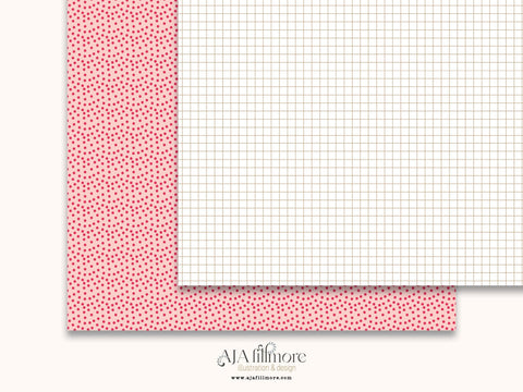 Springtime Whimsy - Butterfly & Floral Digital Scrapbook Paper SVG Aja Nicole Designs 