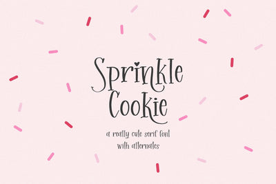 Sprinkle Cookie Serif Font Beck McCormick 