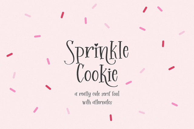 Sprinkle Cookie Serif Font Beck McCormick 