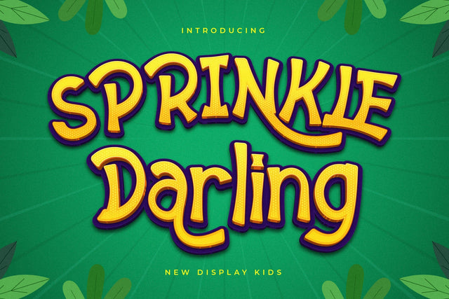 Sprinkle Darling Typeface Font Storytype Studio 