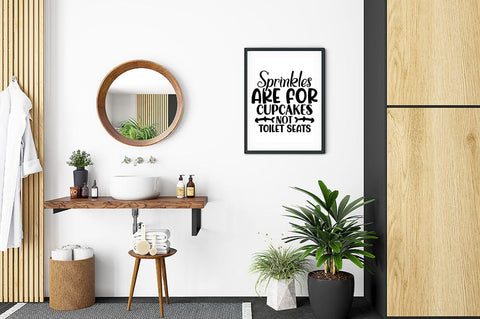 Sprinkles are for cupcakes not toilet seats SVG Design SVG Designangry 