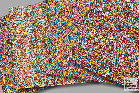 Sprinkles Rainbow Candy Confetti Texture Paper Digital Pattern Fine Purple Elephant Creations 