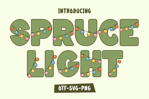 Spruce Light - Color Decorative Font Font Masyafi Studio 