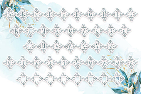 Square Lily Monogram Font Dm Letter Studio 