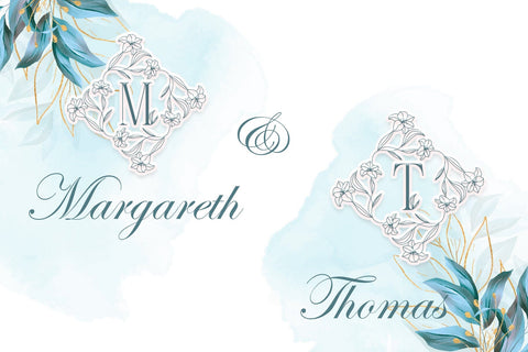 Square Lily Monogram Font Dm Letter Studio 