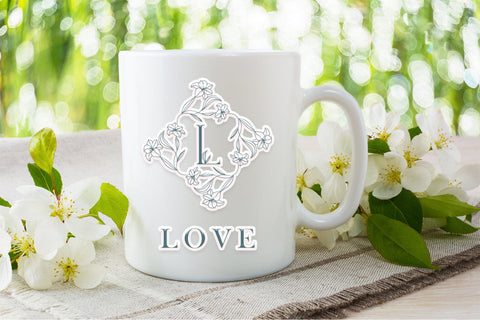 Square Lily Monogram Font Dm Letter Studio 