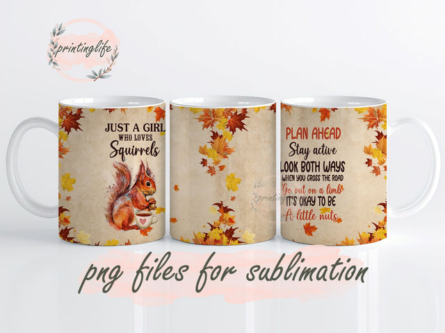 Squirrel Coffee Breath Dragonfly Mug Wrap Design, Instant Digital Design Download Mug Wrap Design, Mug Design PNG Sublimation PrintingLife 