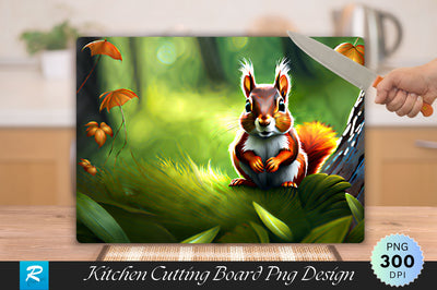 Squirrel Cutting Board Sublimation Regulrcrative 