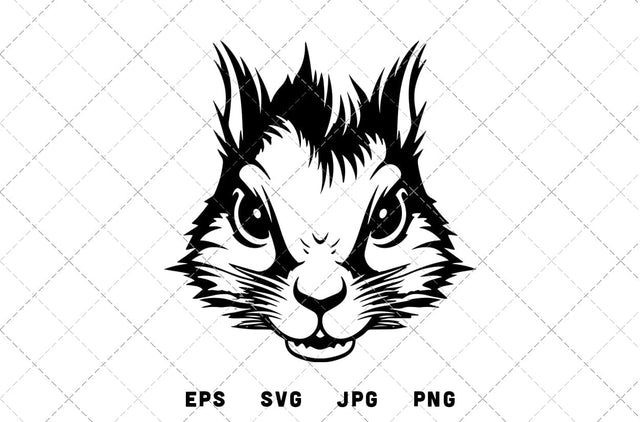 Squirrel Head Mascot Graphics - JPG, SVG, PNG, EPS - Digital Download with Commercial License for Cricut, Silhouette, Scan N Cut Crafting SVG Loveleen Kaur 