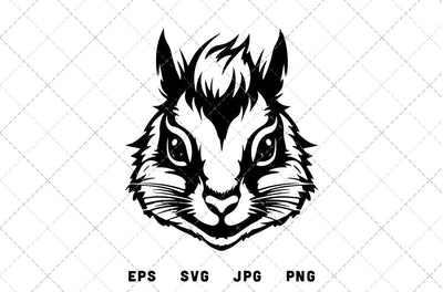 Squirrel Head Mascot Graphics - JPG, SVG, PNG, EPS - Digital Download with Commercial License for Cricut, Silhouette, Scan N Cut Crafting SVG Loveleen Kaur 