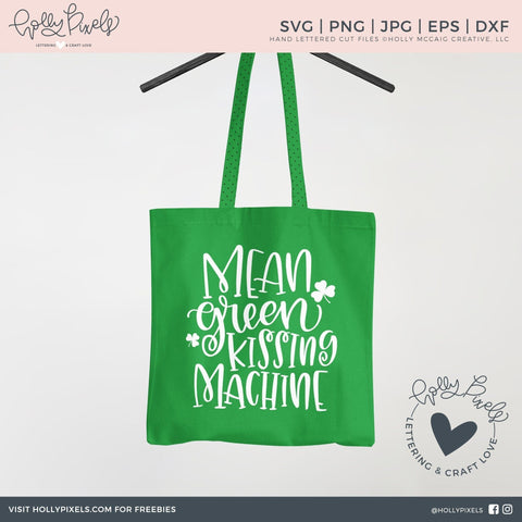 St Patrick SVG | Mean Green Kissing Machine | St. Patricks Day SVG SVG Ikonart Design Shop 