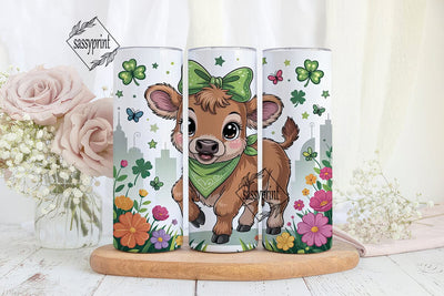 St. Patrick's Calf 20oz Tumbler Wrap Sublimation sassyprint 