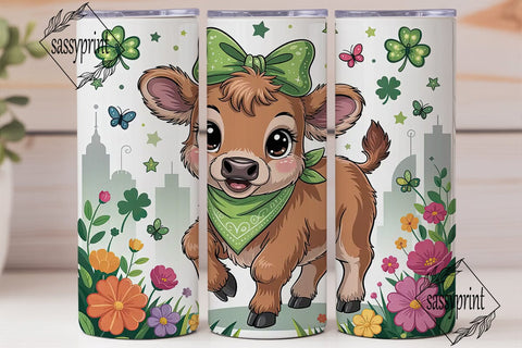 St. Patrick's Calf 20oz Tumbler Wrap Sublimation sassyprint 