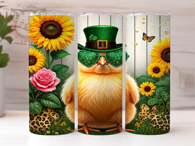 St Patrick's Chicken 20oz Tumbler, Chicken Tumbler, 20oz Tumbler Wrap, Sublimation Design, St Patrick's Sublimation, Festive Tumbler, Holiday Tumbler Wrap Sublimation Lara' s Designs 