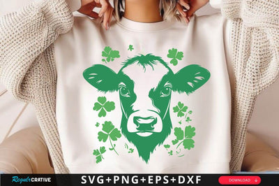 St. Patrick’s Cow vector SVG Design SVG Regulrcrative 