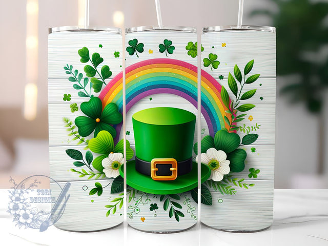 St Patrick's Day 20 oz Skinny Tumbler Sublimation Design, St Patrick's Tumbler Png, Straight & Tapered Tumbler Wrap, Instant Digital Download Sublimation ToriDesigns 