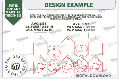 St Patrick's Day Banner Laser Cut. Lucky Charm Tiered Tray SVG SVG Evgenyia Guschina 